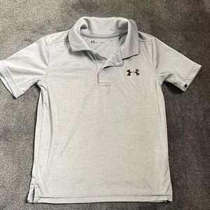 Under Armour Kids Light Gray Polo Shirt